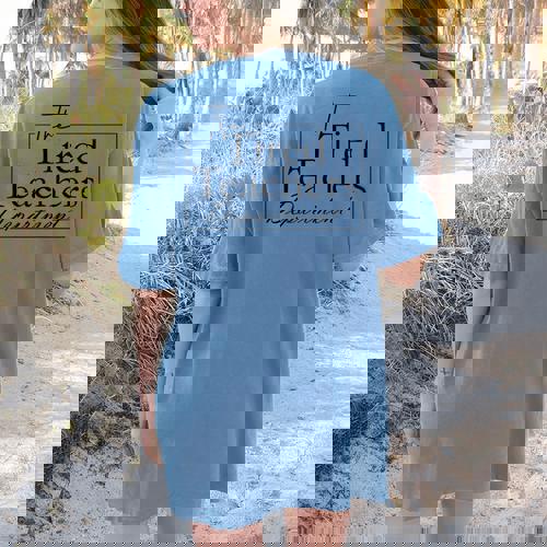 The Tired Teachers Department Teacher Appreciation Day Women&#x27;s Comfort Colors T-Shirt Back Print - teacherstshirts.com