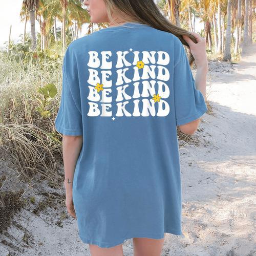 Unity Day Shirt Orange Kids Teacher 2023 Be Kind Groovy Women's Comfort Colors T-Shirt Back Print - teacherstshirts.com AU