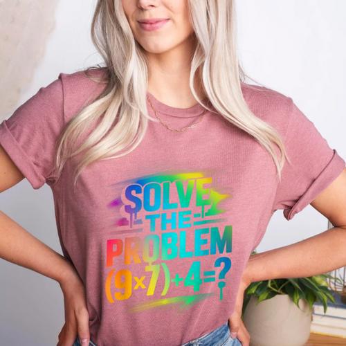 67 Meme PEMDAS Elementary Math Teacher Six Seven Women's Heather T-Shirt - teacherstshirts.com DE