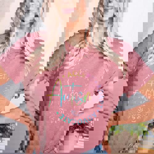 Autism Awareness Accept Adapt Advocate Autism Mom Teacher Women&#x27;s Heather T-Shirt - teacherstshirts.com