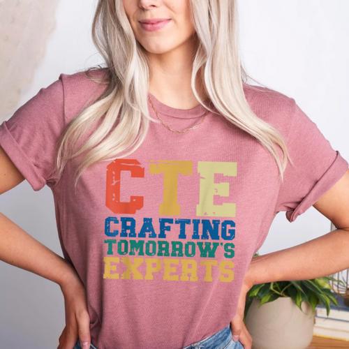CTE Teacher Education Career Technical Women's Heather T-Shirt - teacherstshirts.com
