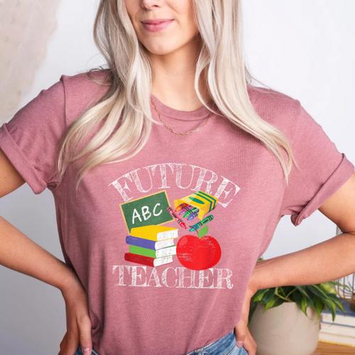 Future Teacher Costume Tee For Men Women Adults And Kids Women's Heather T-Shirt - teacherstshirts.com AU