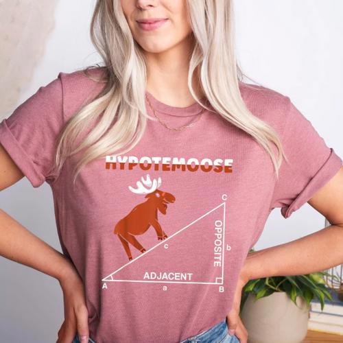 Hypotemoose Mathematics Teacher Mathematician Math Geek Women's Heather T-Shirt - teacherstshirts.com
