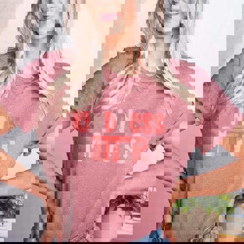 Kindness Matters Anti Bullying Shirts Teacher Child Women&#x27;s Heather T-Shirt - teacherstshirts.com