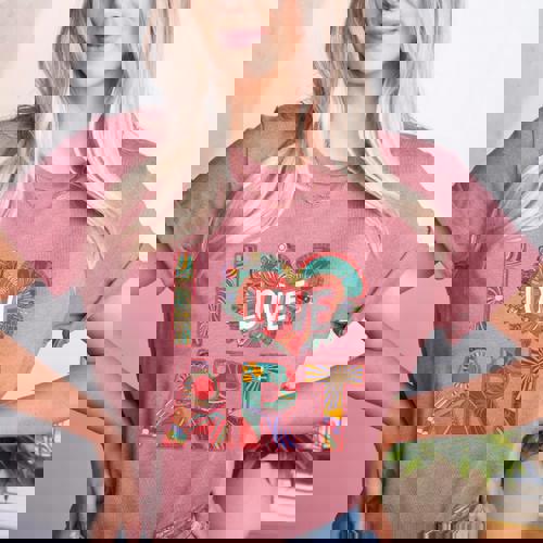 I Love Art Artist Painter Colorful Painting Art Teacher Women&#x27;s Heather T-Shirt - teacherstshirts.com