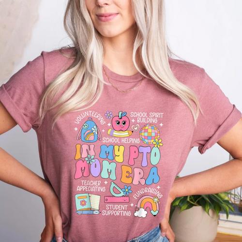 In My PTO Mom Parent Teacher Organization Back To School Women's Heather T-Shirt - teacherstshirts.com UK
