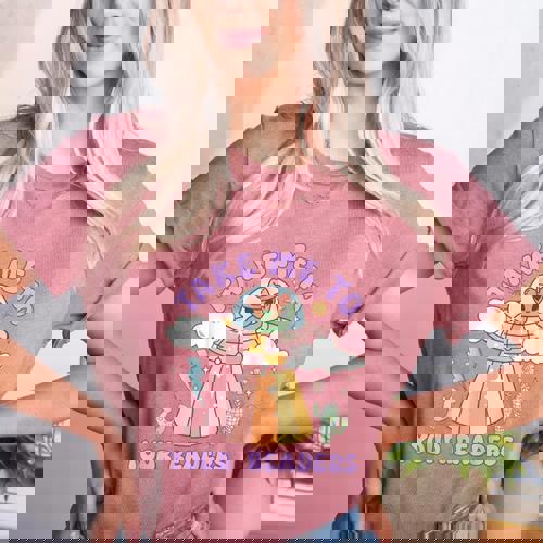 Take Me To Your Readers Alien Teacher Halloween Literacy Women&#x27;s Heather T-Shirt - teacherstshirts.com