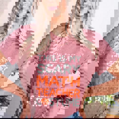 This Is My Scary Math Teacher Costume For Halloween Women&#x27;s Heather T-Shirt - teacherstshirts.com