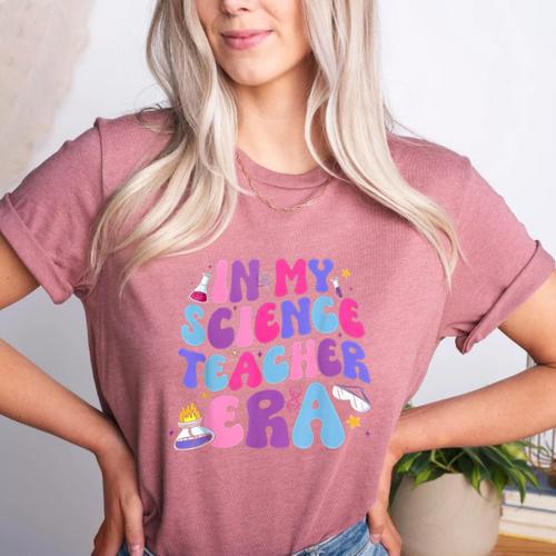 In My Science Teacher Era Teacher Women's Heather T-Shirt - teacherstshirts.com DE
