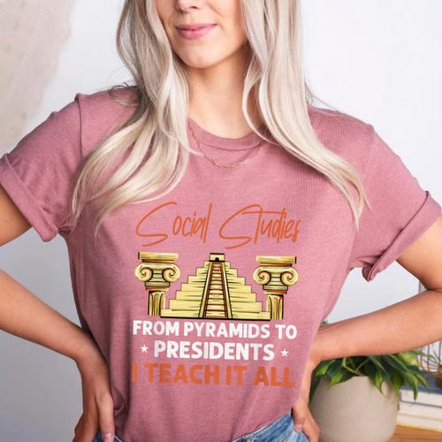 Social Studies Teacher World History Teacher Men Women Women's Heather T-Shirt - teacherstshirts.com