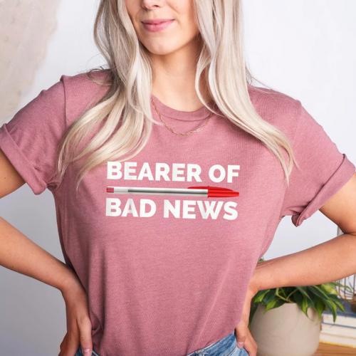 Teacher Red Pen Grading Exam Marking School Women's Heather T-Shirt - teacherstshirts.com