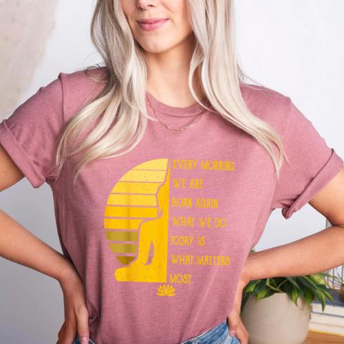 Yoga Meditation Buddha Yoga Teacher T-Shirt Women's Heather T-Shirt - teacherstshirts.com DE