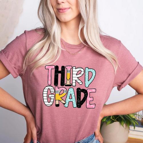 Back To School Third Grade Teacher First Day Of 3rd Grade Women's Heather T-Shirt - teacherstshirts.com AU