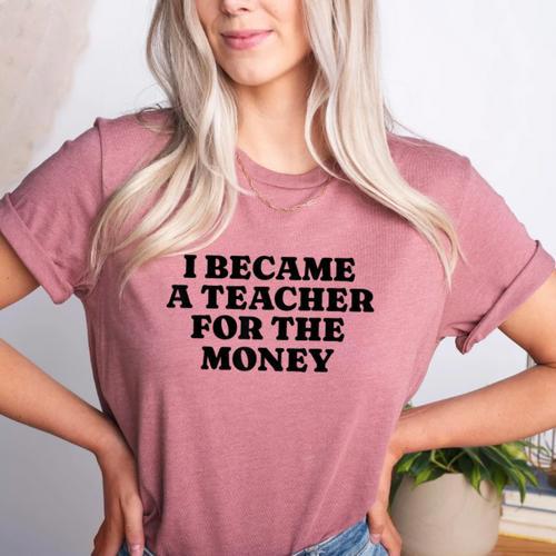 Lie Teacher Saying Humor School Class Women's Women's Heather T-Shirt - teacherstshirts.com AU
