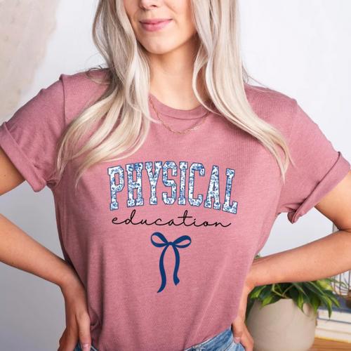 Physical Education PE Teacher PHYS Ed Student Graduation Women's Heather T-Shirt - teacherstshirts.com UK