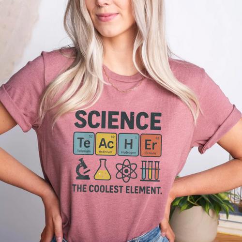 Science Teacher Periodic Table Jokes Chemistry Pun Women's Heather T-Shirt - teacherstshirts.com UK