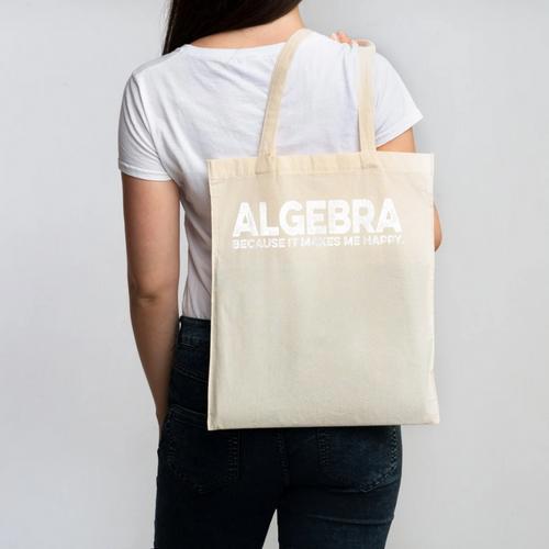 Algebra Quote For Math Lover Teacher Love Algebra Men Women Kids Canvas Tote Bag - teacherstshirts.com UK