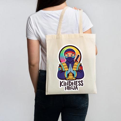 Anti Bullying Kindness Ninja School Teacher Student Canvas Tote Bag - teacherstshirts.com DE