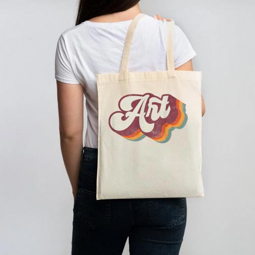 Art Teacher Back To School Canvas Tote Bag - teacherstshirts.com CA