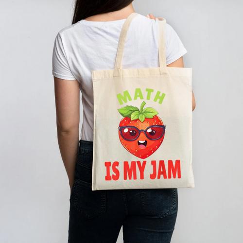 Back To School Math Is My Jam Math Teacher Canvas Tote Bag - teacherstshirts.com UK