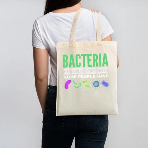 Bacteria Culture Biology Science Teacher Biologist Canvas Tote Bag - teacherstshirts.com UK
