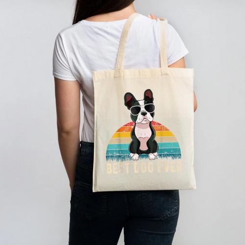 Boston Terrier Boston-Bulldog For Men Women Girls Kids Canvas Tote Bag - Bostonterriersmerch.com DE