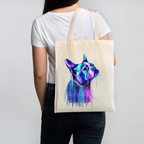 Boston Terrier Dog For a Boston Terrier Mom Canvas Tote Bag - Bostonterriersmerch.com