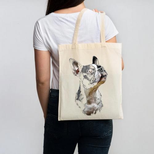 Boston Terrier Dog Graphic Pet Art Boston Terrier For Men Women Kids Canvas Tote Bag - Bostonterriersmerch.com DE