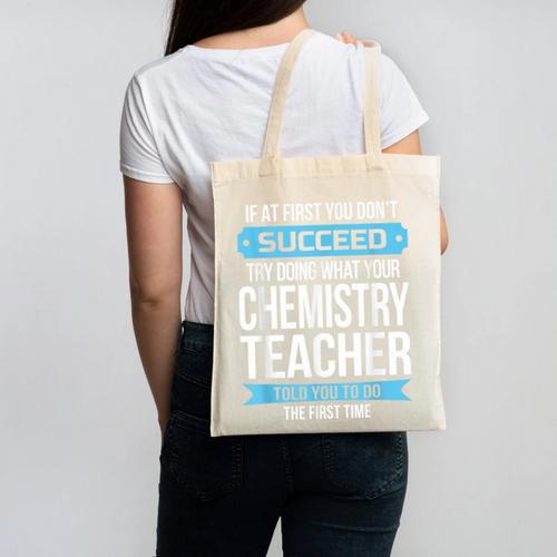 Chemistry Teacher Appreciation Men Women T-Shirt Canvas Tote Bag - teacherstshirts.com UK