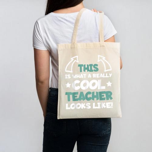Cool Teacher Saying Teaching Student Men Women Canvas Tote Bag - teacherstshirts.com CA