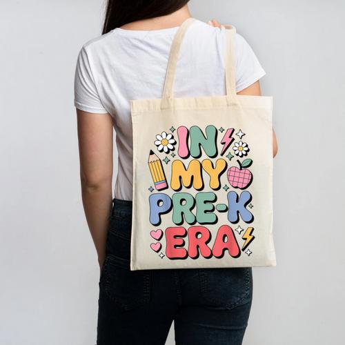 Cute Pre-K For Men Women Kindergarten Pre-K Teacher Canvas Tote Bag - teacherstshirts.com CA