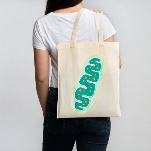 DIY Mitochondria Costume Biology Teacher Halloween Canvas Tote Bag - teacherstshirts.com DE