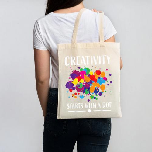 Dot Day Shirt Women Men Kids Girls Boys Teacher 2024 Dot Day Canvas Tote Bag - teacherstshirts.com