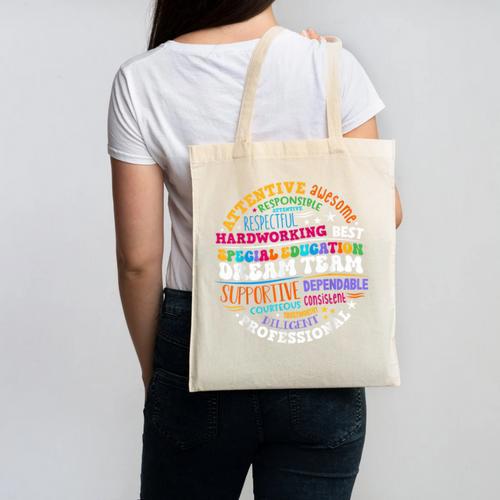 Educators Special Ed Teacher Special Education Dream Team Canvas Tote Bag - teacherstshirts.com DE