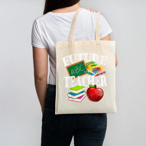 Future Teacher With Canyon And Book Teacher Men Women Girls Kids Canvas Tote Bag - teacherstshirts.com DE
