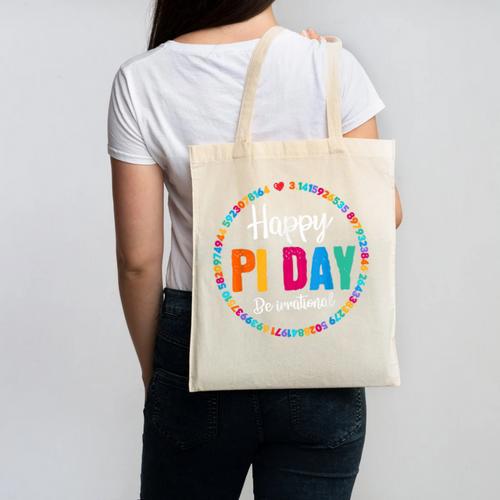 Happy Pi Day Pie Math Coach Teacher Pi Day Lover Nerdy Canvas Tote Bag - teacherstshirts.com AU