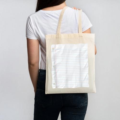 Lined Paper Notebook Halloween Costume For Students Teachers For Men Women Kids Canvas Tote Bag - teacherstshirts.com CA
