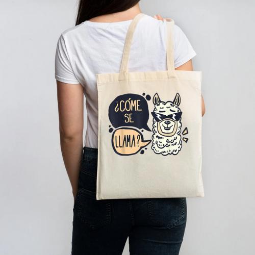 Llama Shirt English Teacher School Student ESL Joke Canvas Tote Bag - teacherstshirts.com UK