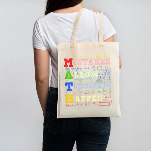 Math Teacher Math Student Mathematics Canvas Tote Bag - teacherstshirts.com UK