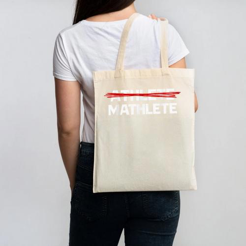 Mathlete For Math Team Students Algebra Math Teacher Canvas Tote Bag - teacherstshirts.com AU