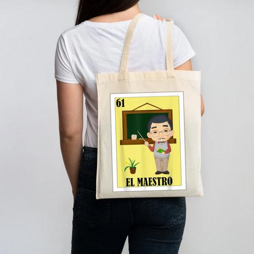 Mexican For Teachers El Maestro Canvas Tote Bag - teacherstshirts.com AU