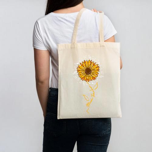 Music Teacher Shirt Sunflower Music Notes Musician Singer Canvas Tote Bag - teacherstshirts.com AU