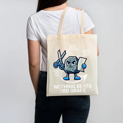 Nothing Beats 3rd Grade Back To School Kids Teachers Canvas Tote Bag - teacherstshirts.com UK