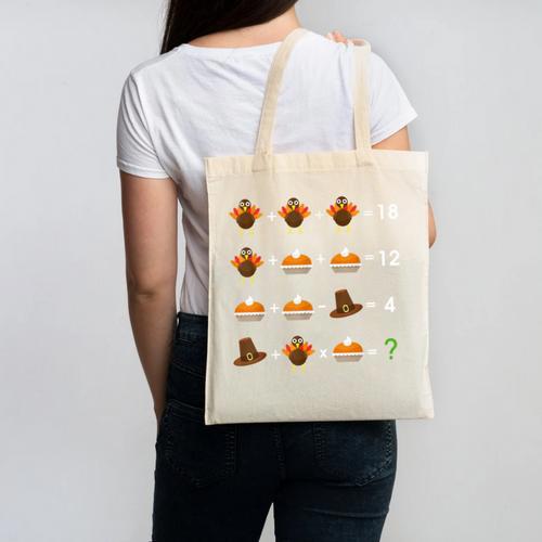 Order Of Operations Thanksgiving Quiz Math Teacher Canvas Tote Bag - teacherstshirts.com