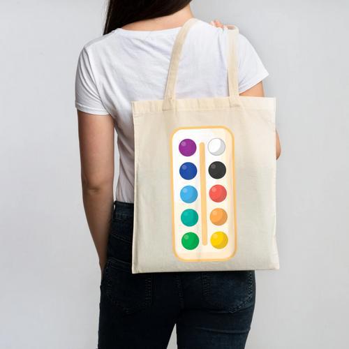 Paint Palette ArtSet Halloween Costume For Teachers Students For Men Women Kids Canvas Tote Bag - teacherstshirts.com UK