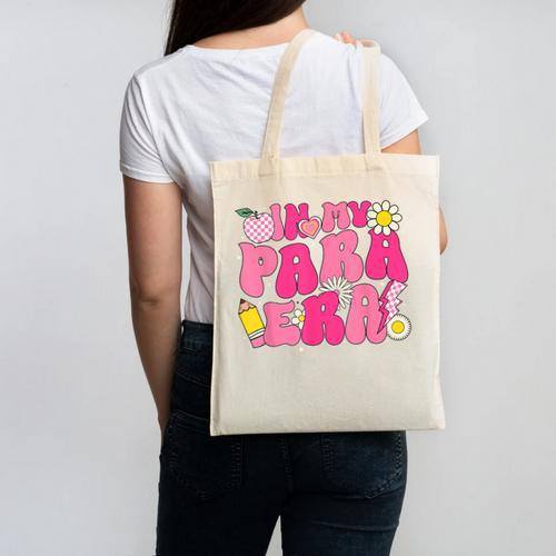 In My Para Era Teacher Back To School First Day Of School Canvas Tote Bag - teacherstshirts.com CA
