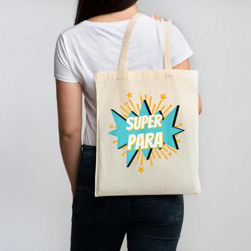 Para Shirt Super Para Paraprofessional Teacher Canvas Tote Bag - teacherstshirts.com CA