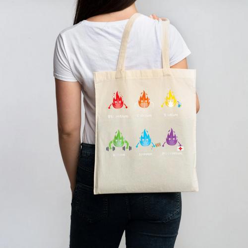 Periodic Elements Chemistry Lovers Science Teacher Canvas Tote Bag - teacherstshirts.com