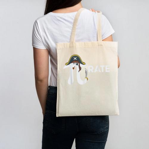Pirate Pi Math Pie Halloween Costume Teacher Men Women Canvas Tote Bag - teacherstshirts.com AU