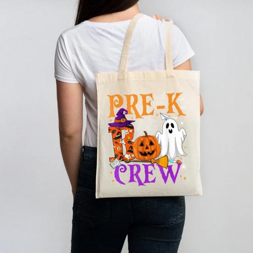 Pre-K Boo Crew Teacher Student Halloween Costume Canvas Tote Bag - teacherstshirts.com AU